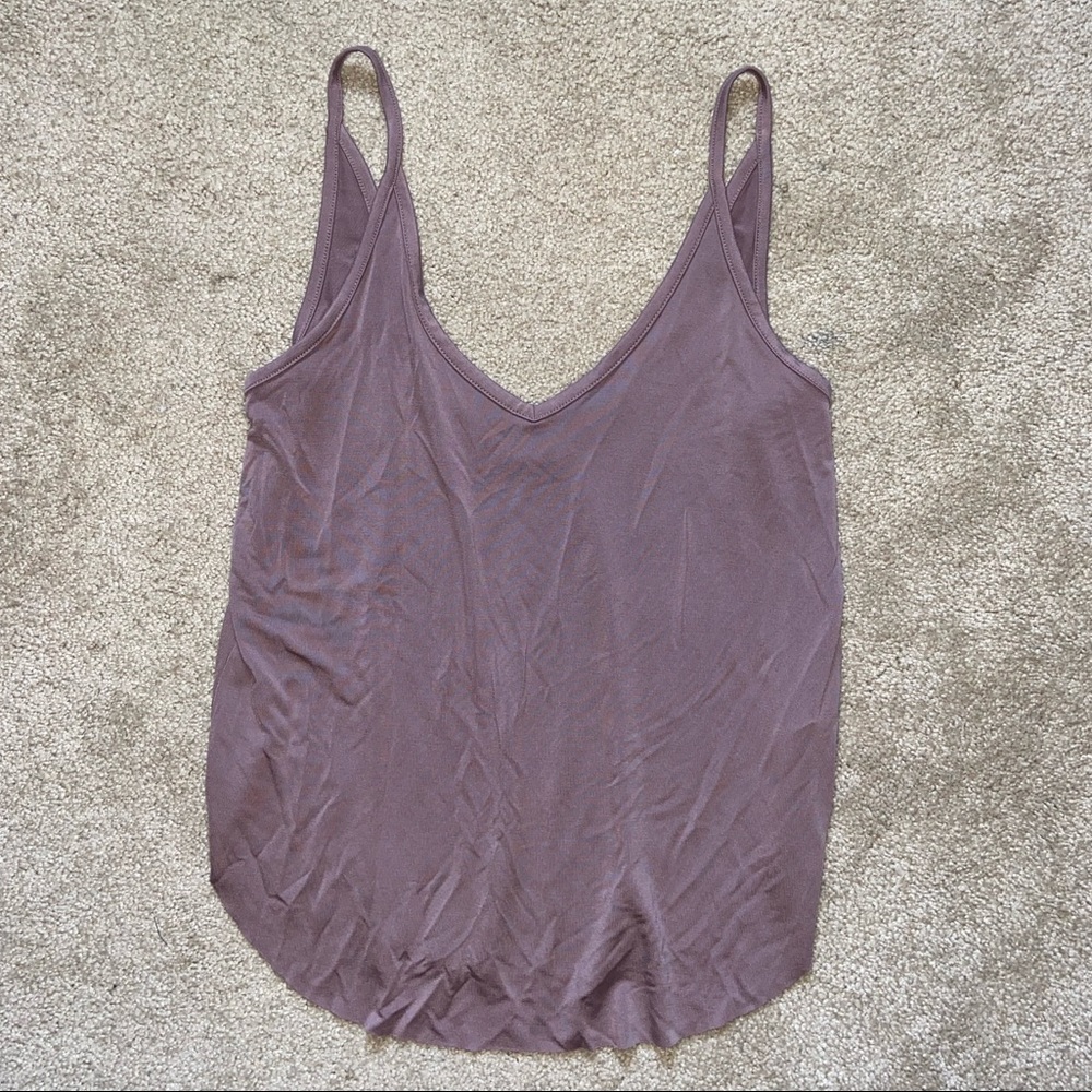 Me to We Flowy Mauve Tank Top